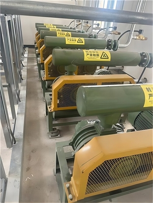 7000mmAq吹風機 RPM1250 37KW 紙パルス産業用三葉根吹風機