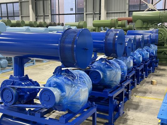 60-80KPA圧力、31.89-50.67m3/分の風量を持つ水冷式三葉ルーツブロワー