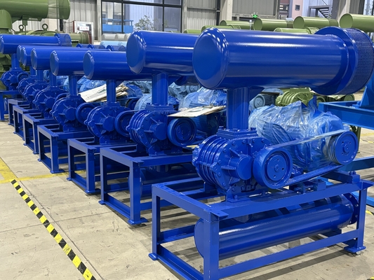 3つの丸い突出部のタイプ回転式高圧根の送風機の高性能60-100kpa