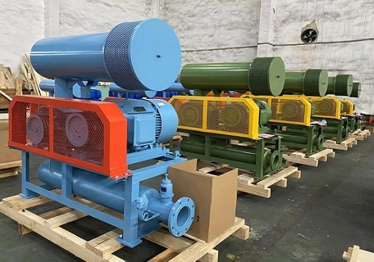 5.5-22kw 小型根吹風機 プレッシングマシン用の三葉型鋳鉄